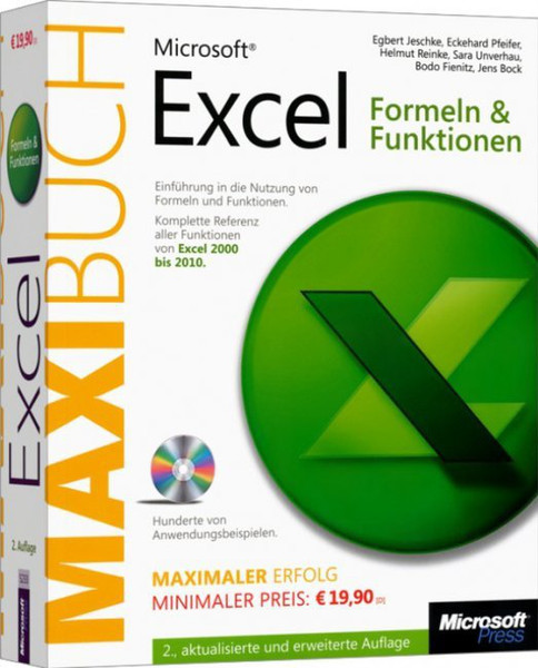 Microsoft Excel: Formeln & Funktionen - Das MAXIBUCH 376страниц DEU руководство пользователя для ПО