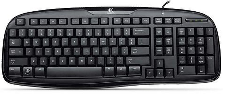 Logitech K200 USB Черный клавиатура