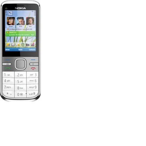 Nokia C5-00 Single SIM Weiß Smartphone