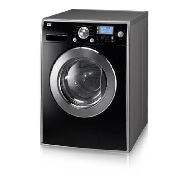 LG F1406TDSP6 freestanding Front-load 8kg 1400RPM A++ Black washing machine