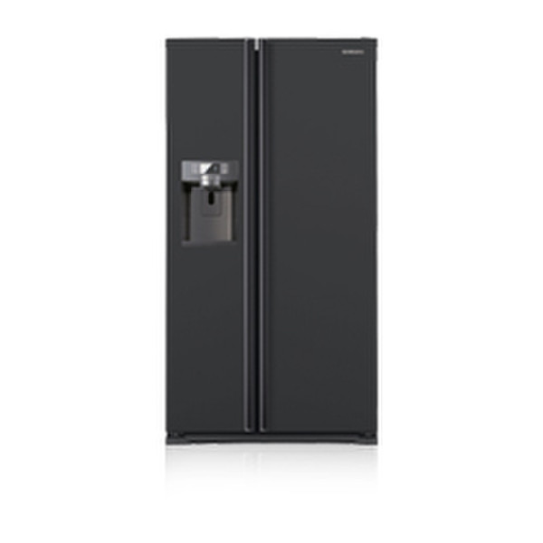 LG RSG5DUMH freestanding 637L Black side-by-side refrigerator