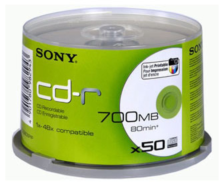 Sony 50CDQ80PI13 CD-R 700MB 50Stück(e) CD-Rohling