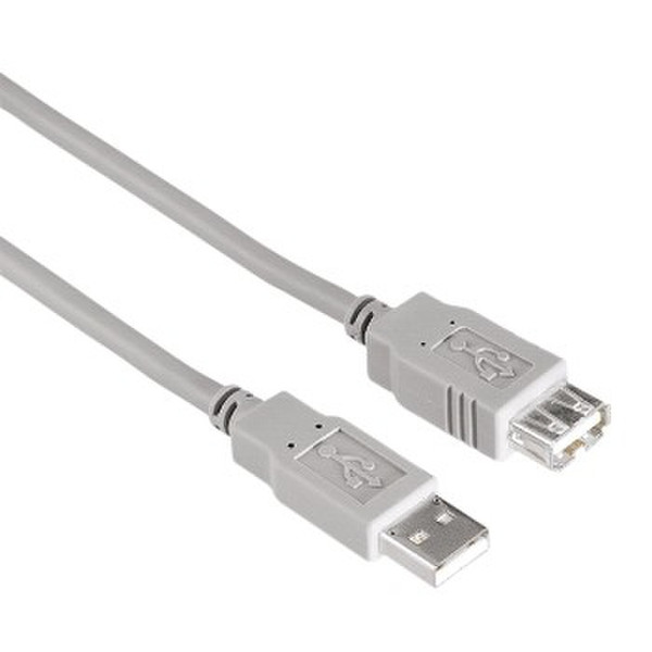 Hama 00030618 3м USB A USB A Серый кабель USB