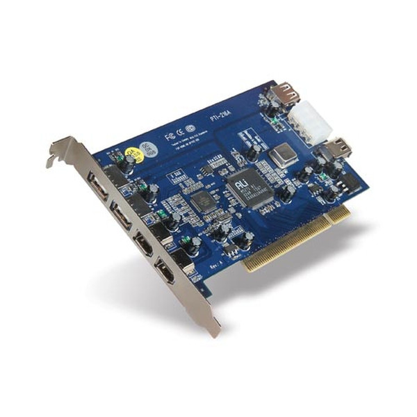 Belkin USB 2.0 & FireWire PCI Card USB 2.0 интерфейсная карта/адаптер