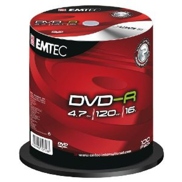 Emtec EKOVRG4710016C 4.7ГБ DVD-R 100шт чистый DVD