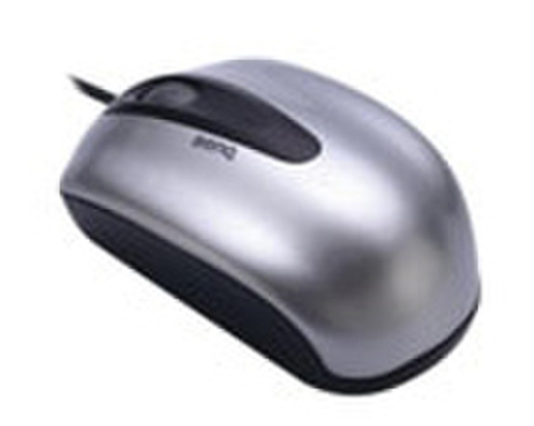 Benq Mini Optical Mouse N300 Silver USB Optisch 800DPI Silber Maus