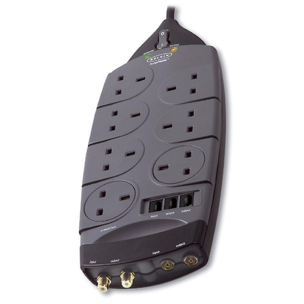 Belkin 7-Socket SurgeMaster GOLD Series 7AC outlet(s) 3m Grey surge protector