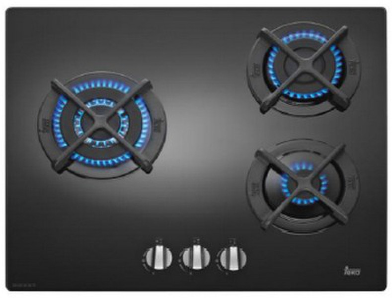 Teka CG LUX 60 3G AI AL TR Eingebaut Gaskochfeld Schwarz