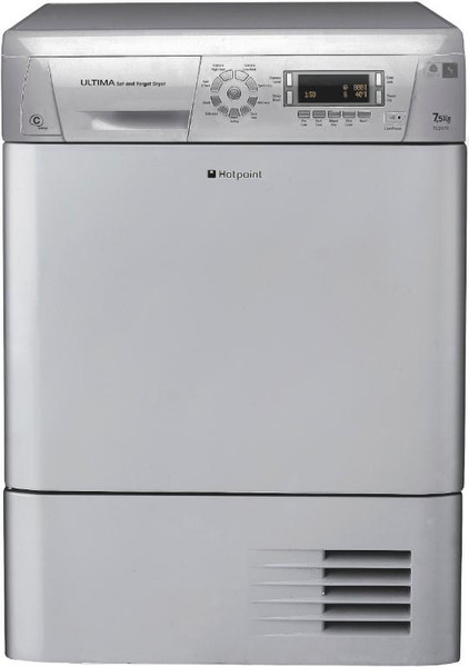 Hotpoint TCD970A freestanding Front-load 7kg C Silver tumble dryer