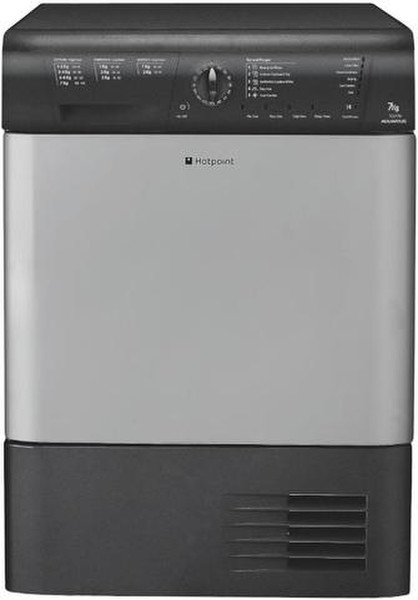 Hotpoint TCL770G freestanding Front-load 7kg C Black,Silver tumble dryer