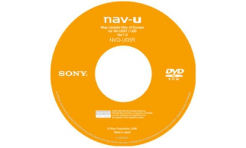 Sony NVD-U03R навигационное ПО
