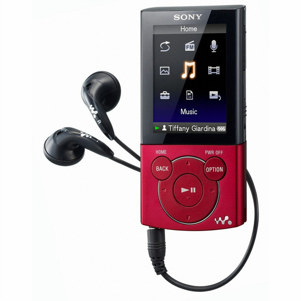 Sony NWZ-E445 Rot Digitaler Mediaplayer
