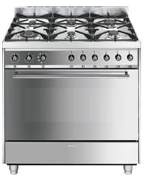 Smeg C9GMLI Freestanding Gas hob A Stainless steel cooker