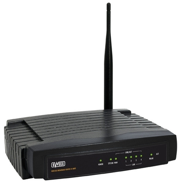 Sweex Wireless Broadband Router 54 Mbps eXtended Range