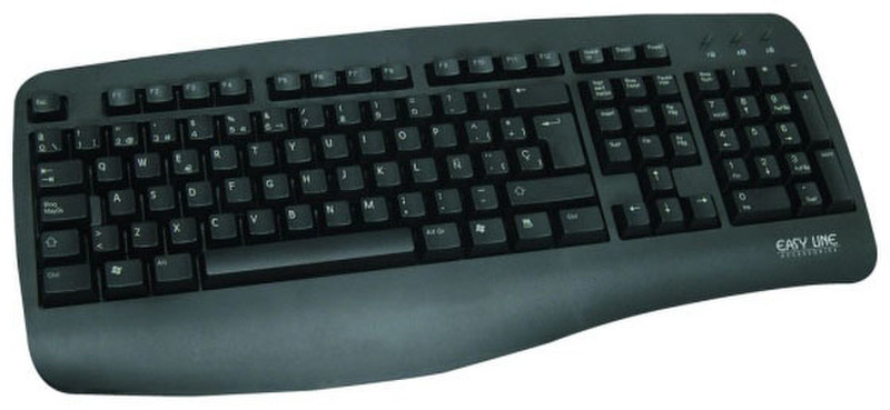 Perfect Choice EL-993056 PS/2 QWERTY Schwarz Tastatur
