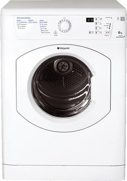 Hotpoint TVF760P freestanding Front-load 6kg C White tumble dryer