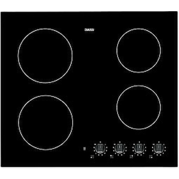 Zanussi ZVM640F Встроенный Ceramic hob Черный плита