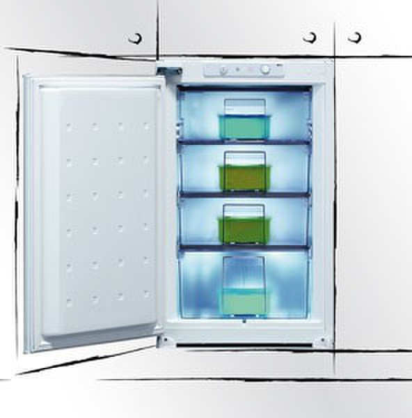 Baumatic BV12.3A Built-in Upright 99L White freezer