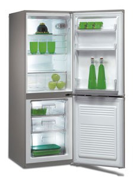 Baumatic BF207BLM Отдельностоящий 207л Серый холодильник с морозильной камерой
