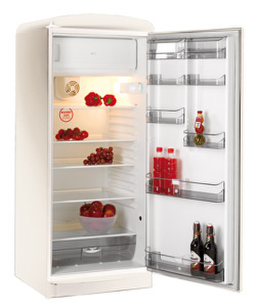 Baumatic RETRO12IV freestanding 268L Ivory combi-fridge