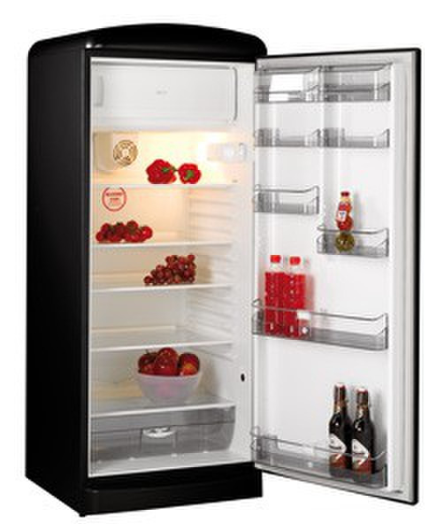 Baumatic RETRO12BL freestanding 268L Black combi-fridge