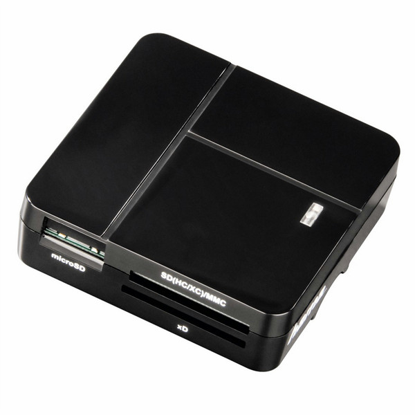 Hama 00094124 USB 2.0 Black card reader