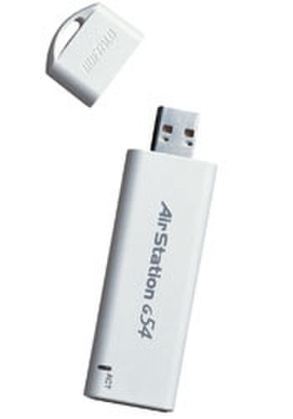 Buffalo 54Mbps Wireless USB 2.0 Keychain Adapter 54Mbit/s Netzwerkkarte