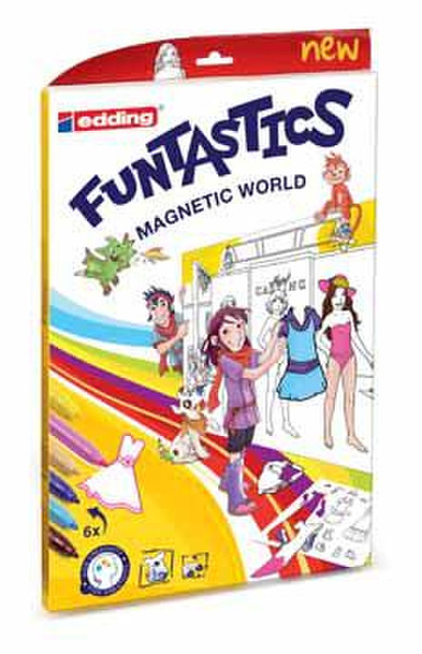 Edding Funtastics Magnetic World Синий, Коричневый, Золотой, Розовый, Желтый фломастер