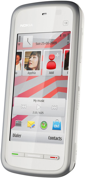 Nokia 5230 Single SIM Silver,White smartphone
