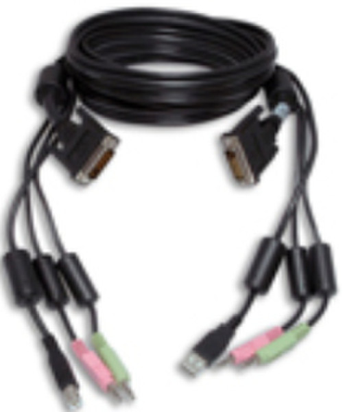 Avocent CBL0026 3.66m Schwarz Tastatur/Video/Maus (KVM)-Kabel