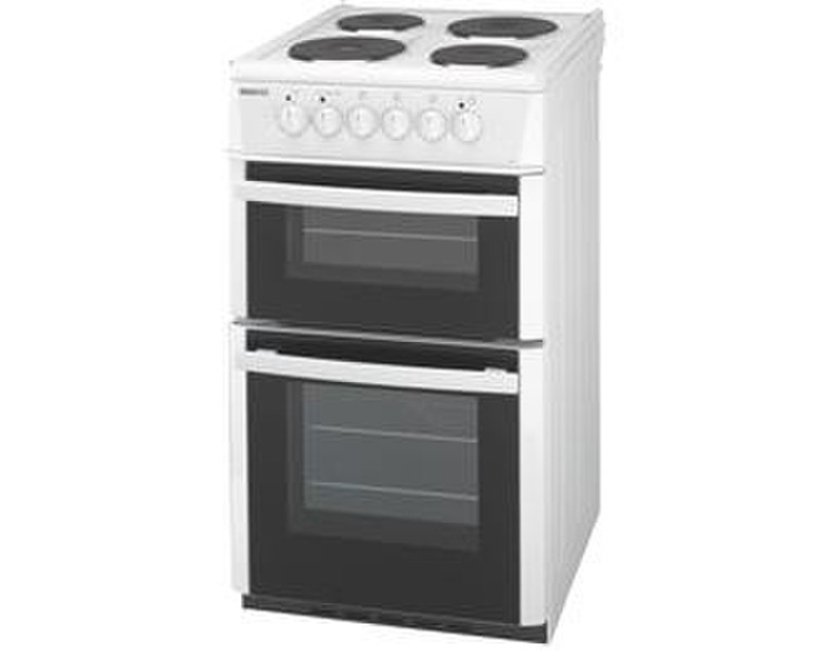 Beko D532W Freestanding Electric hob White cooker