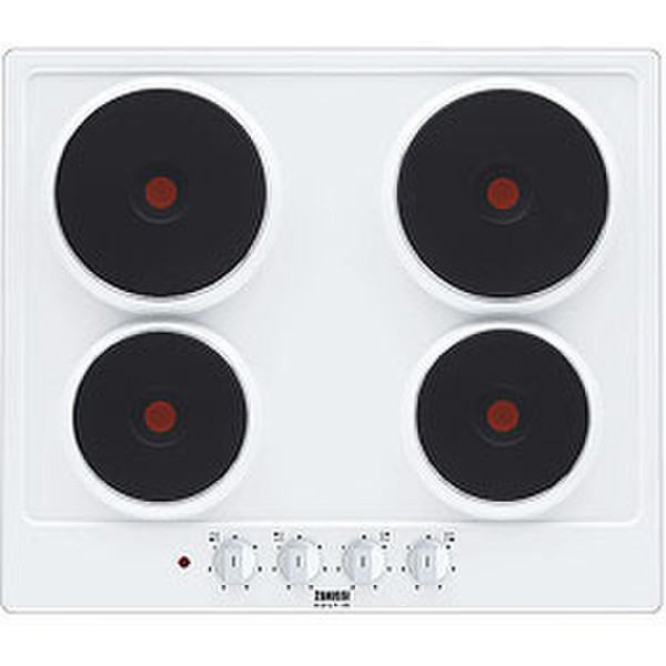 Zanussi ZBE603W built-in Sealed plate White hob