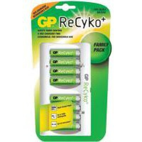 GP Batteries Rechargeable batteries ReCyko + Family Charger Nickel-Metal Hydride (NiMH) 2050mAh 1.2V rechargeable battery