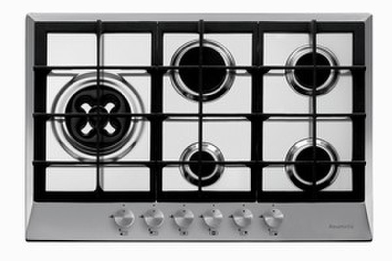 Baumatic P76SS Встроенный Gas hob Нержавеющая сталь плита