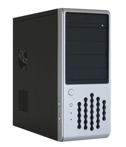 Rasurbo BC-16 Midi-Tower Black,Silver computer case