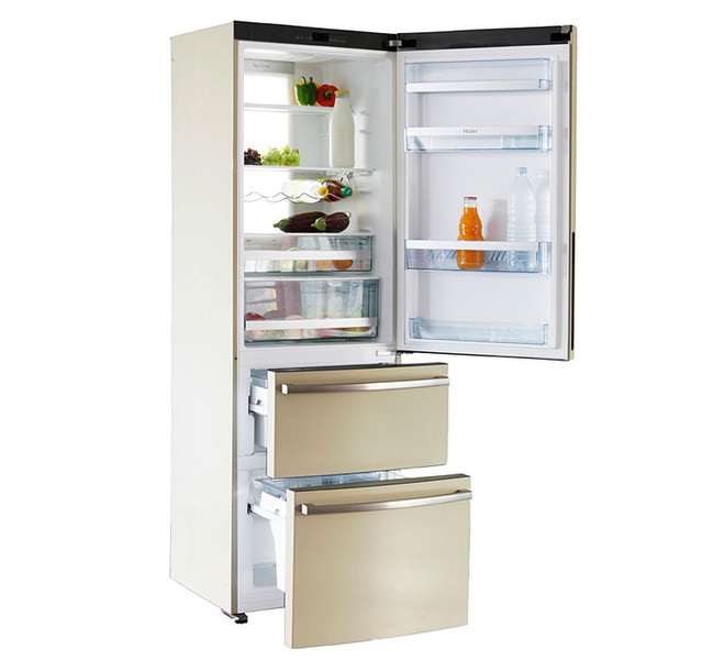 Haier AFL631CC Отдельностоящий 308л A+ Кремовый холодильник с морозильной камерой