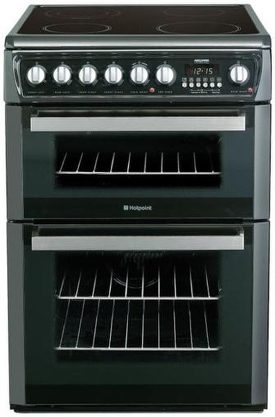 Hotpoint EW74K Freestanding Sealed plate Black cooker