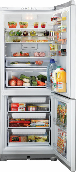 Hotpoint FF7190EP Отдельностоящий Белый холодильник с морозильной камерой