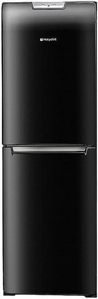 Hotpoint FF187LK Отдельностоящий Черный холодильник с морозильной камерой