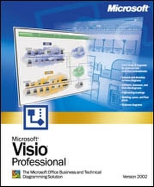 Microsoft Visio Professional 2002 Document Kit, IT Italian software manual