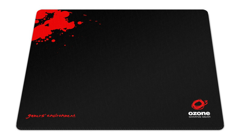 Ozone Ground Level S Black,Red mouse pad