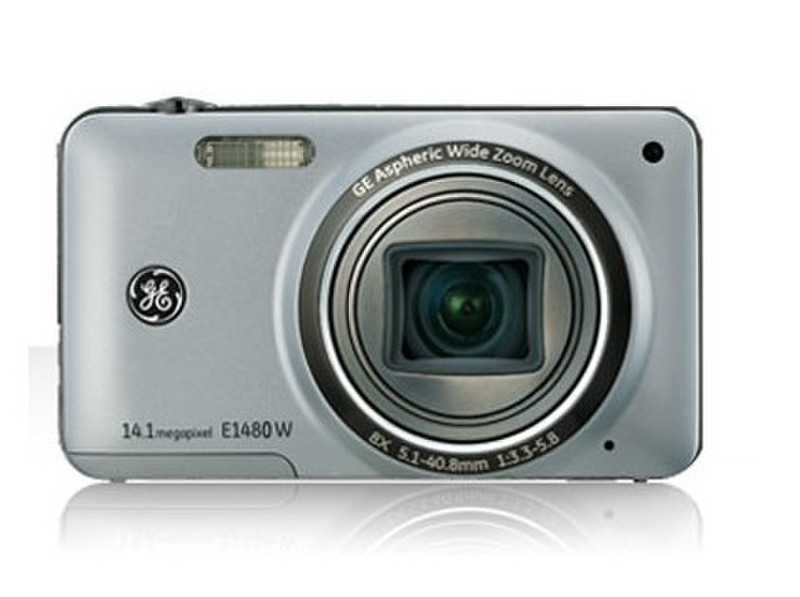 GE Power E1480W Kompaktkamera 14.1MP 1/2.3Zoll CCD 4320 x 3240Pixel Silber