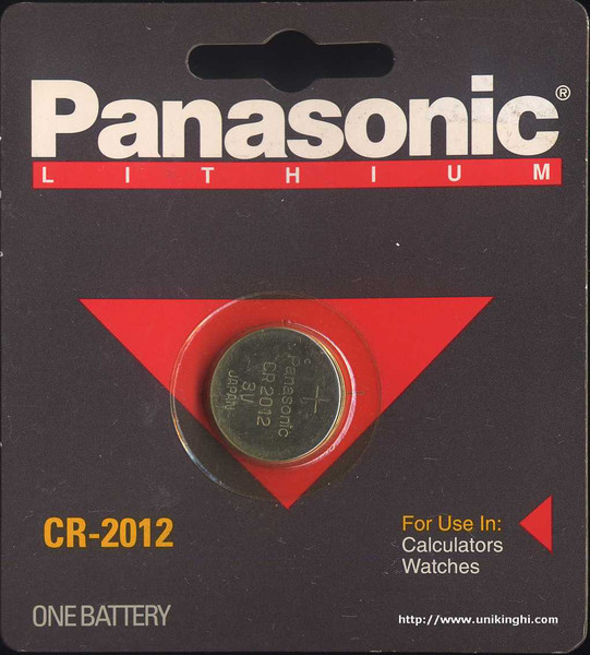 Panasonic CR2012 Литиевая 3В батарейки