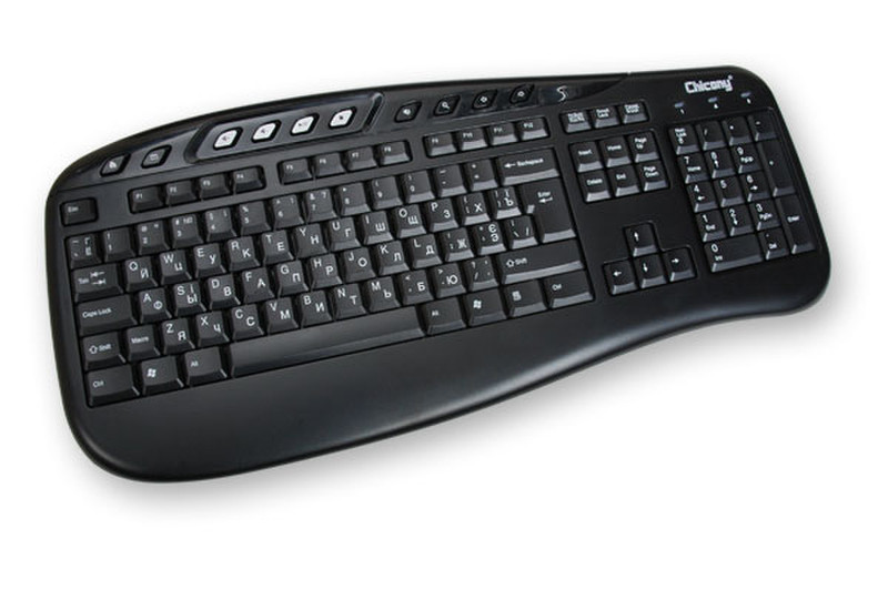 Chicony Multimedia 105 Key PS2 PS/2 Black keyboard