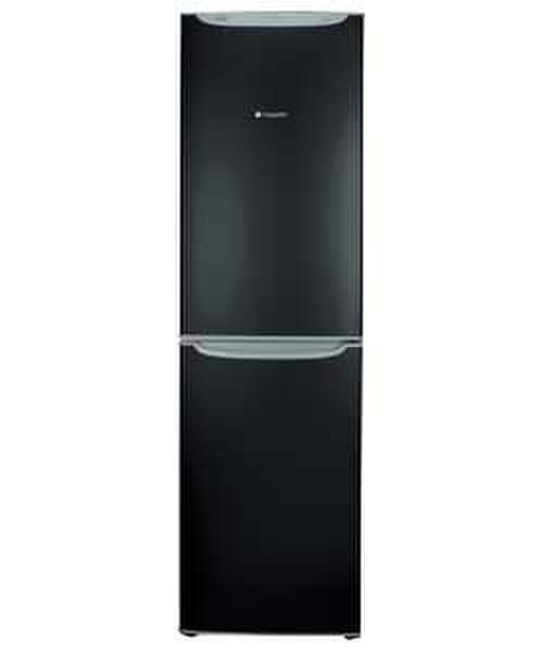 Hotpoint FF200LK Отдельностоящий Черный холодильник с морозильной камерой