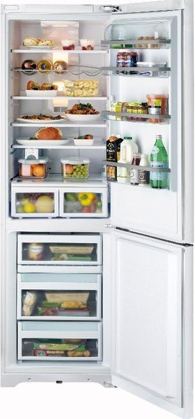 Hotpoint FF200DP Отдельностоящий Белый холодильник с морозильной камерой
