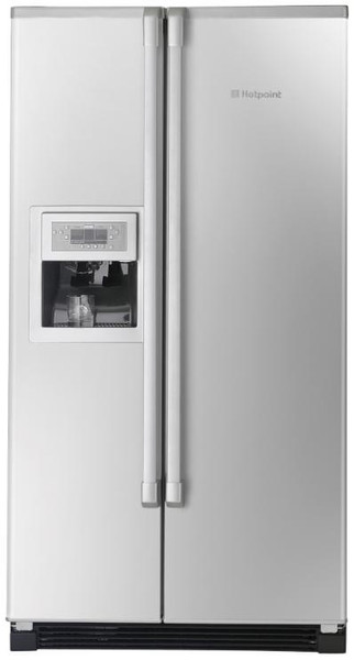 Hotpoint MSZ 803 DF freestanding Silver side-by-side refrigerator