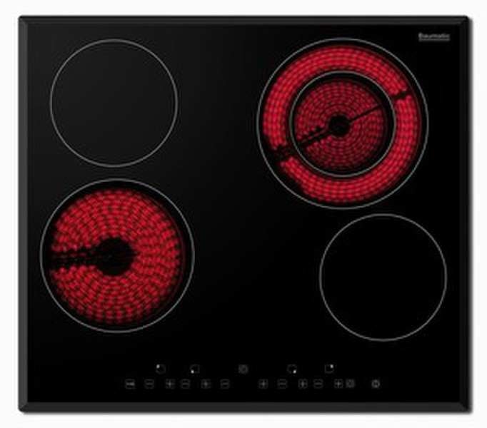 Baumatic BHC606BE Eingebaut Electric hob Schwarz Kochfeld