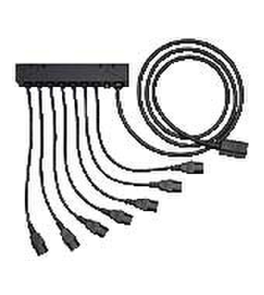 Hewlett Packard Enterprise 5xC13 Outlets Power and UID LEDs Pair Standard Extension Bar 5AC outlet(s) Black power extension