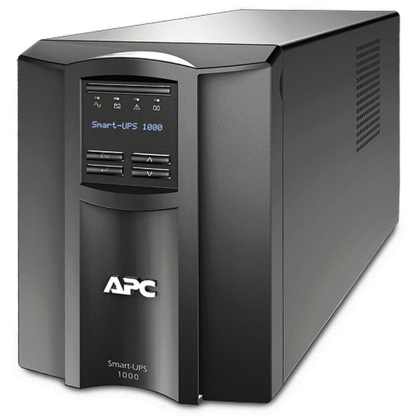 APC Smart-UPS Интерактивная 1000ВА 8розетка(и) Tower Черный источник бесперебойного питания